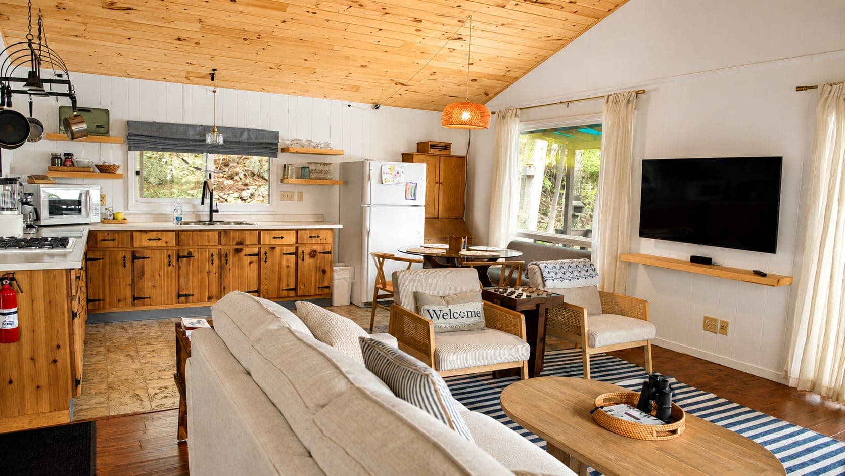 Kitchen and living area