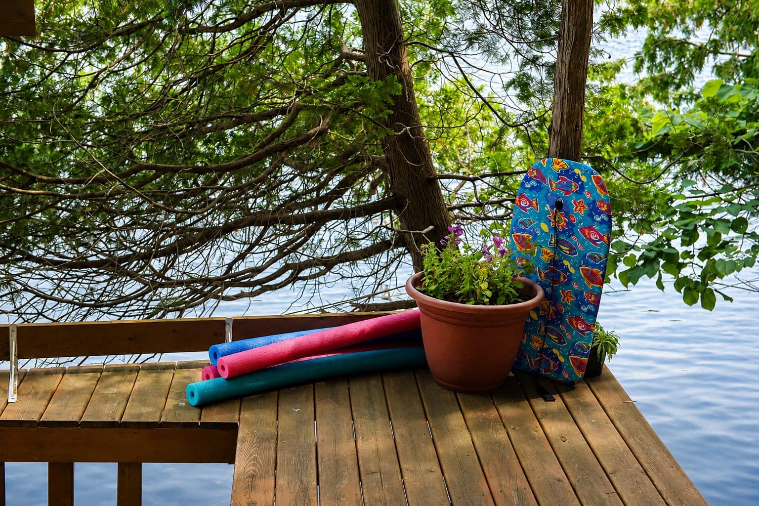 Outdoor cottage and lake view 16