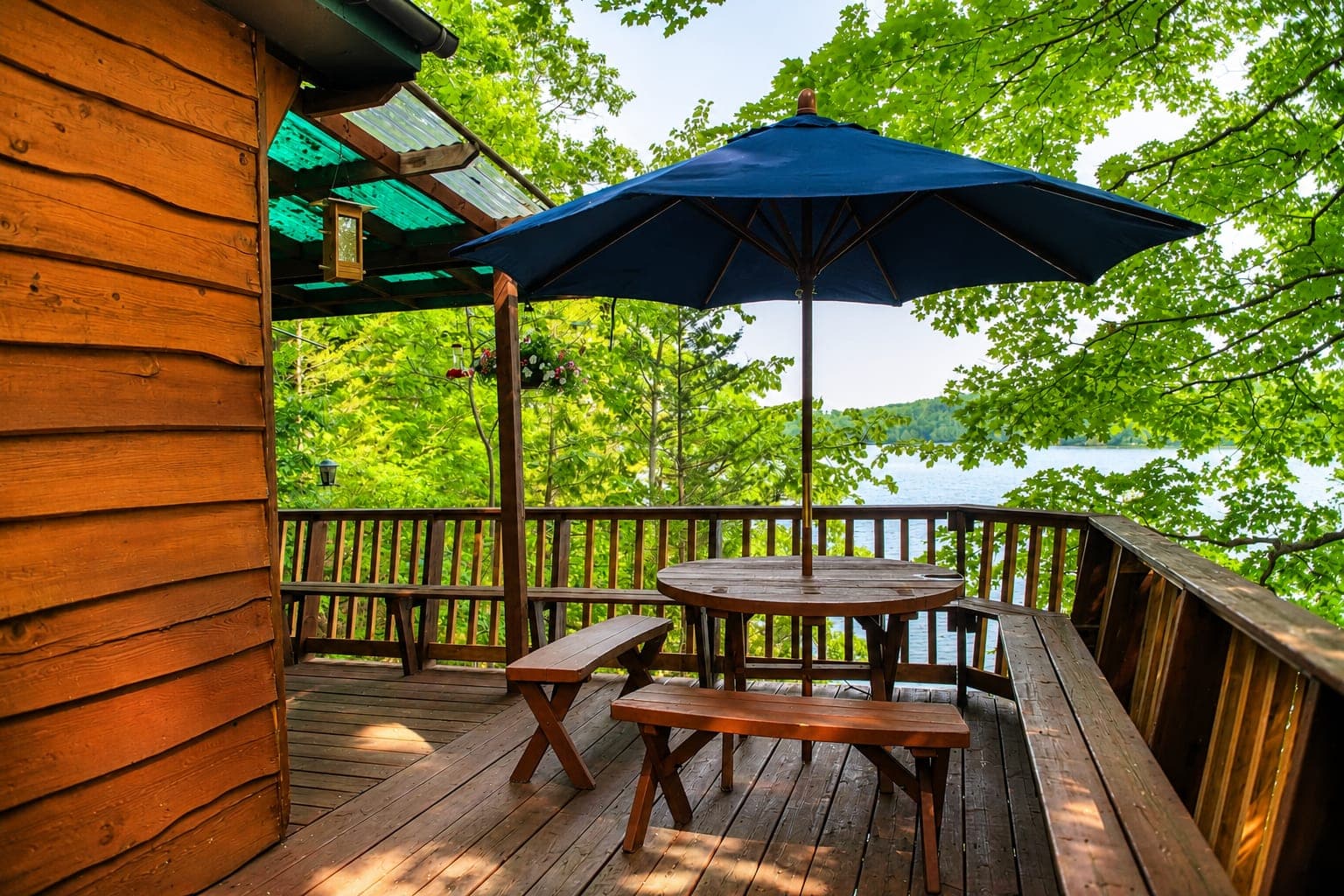 Outdoor cottage and lake view 18